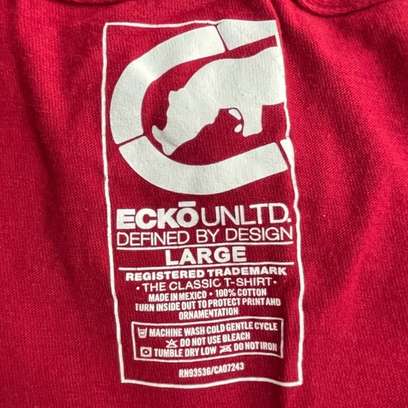 Ecko Unltd Graphic T Shirt Ecko Unltd. 1972 Sz L - Picture 4 of 4